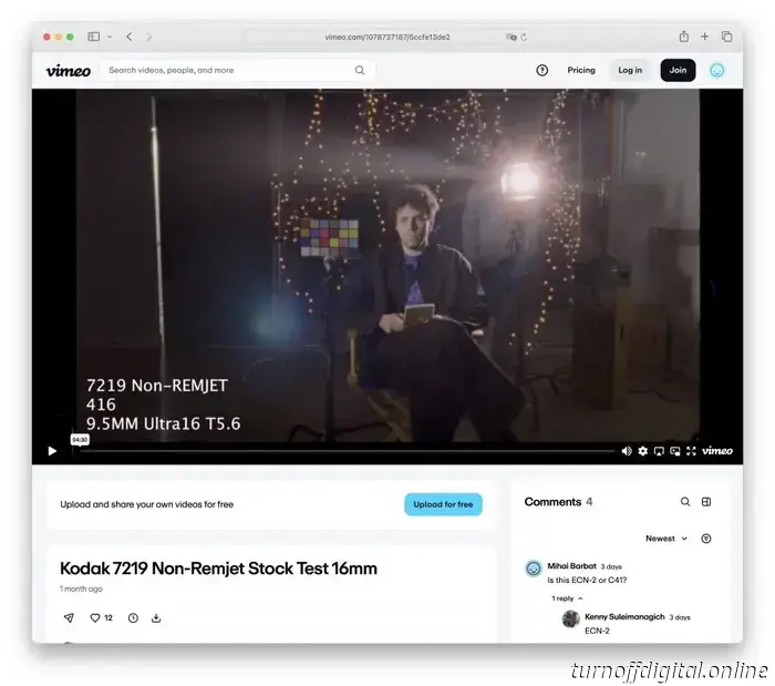 Update: Einige Mitglieder der cinematography.com forum bestätigte, dass Kodak tatsächlich die Remjet-Schicht auf ihrem…