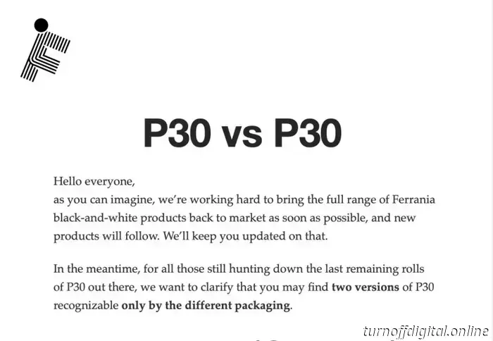 Film Ferrania arbeitet daran, seine Filme wieder auf den Markt zu bringen.