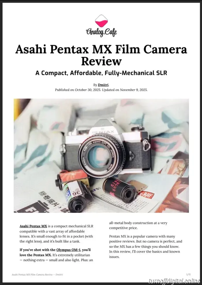 Download, save, and print everything from Analog.Cafe.