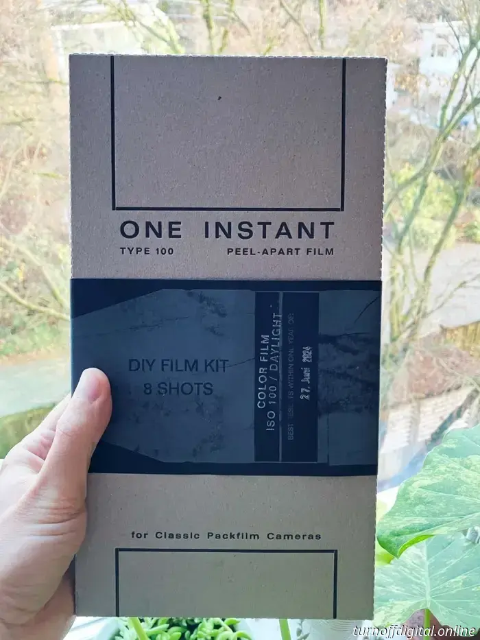 Раздача одной упаковки плёнки Instant Pack¹.